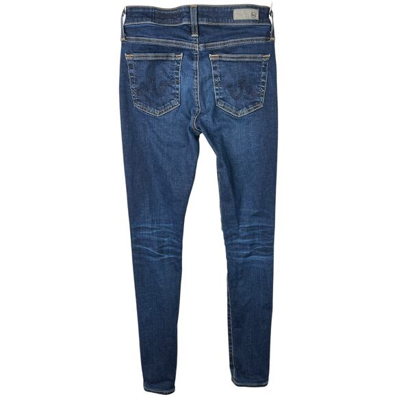 AG Adriano Goldschmied Farrah Skinny Ankle Jeans High Rise Dark Wash Womens 25R - Picture 2 of 6